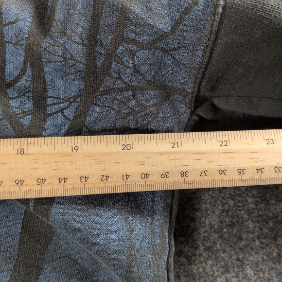 Vintage 90s Art Unlimited Men's Gray Wolf Nature Print Sweater - Picture 7 of 8